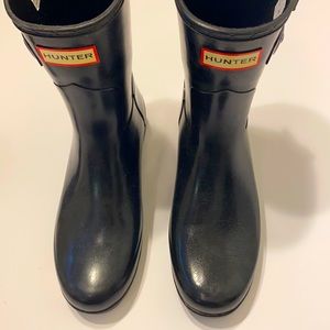 Hunter short below calf rain boots 7